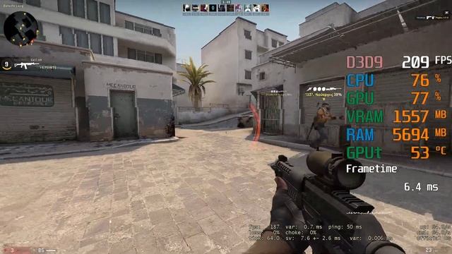 AMD Radeon RX 5500 XT -- Intel Core i3-9100F -- CSGO FPS Test Low смотреть онлайн