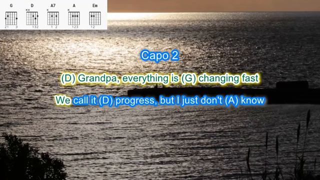 Grandpa Tell me 'bout the good old days by The Judds play along with scrolling guitar chords lyrics смотреть онлайн