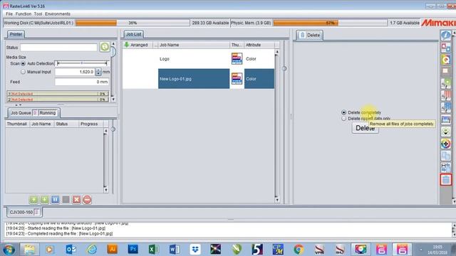 How To delete Jobs in Mimaki Rasterlink 6 смотреть онлайн