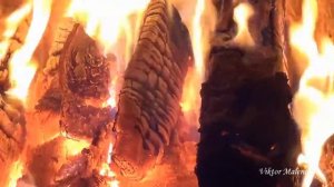 Огонь . Дрова горят в печи.  Огонь в камине . Звук костра.  Релакс.  Медитация.