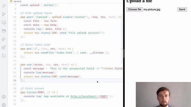Fix "Unexpected field" Error From Multer смотреть онлайн