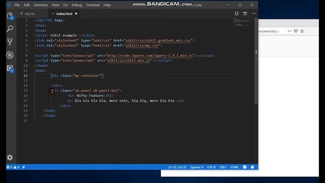Making responsive Grid with UIkit смотреть онлайн