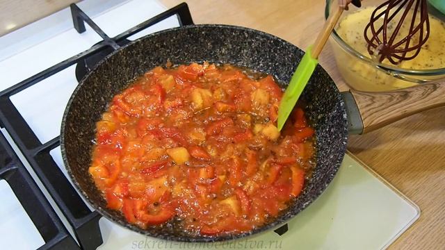 Омлет с Помидорами и Болгарским Перцем на Сковороде (Omelet) Eng, Spa, Fra Subtitle смотреть онлайн