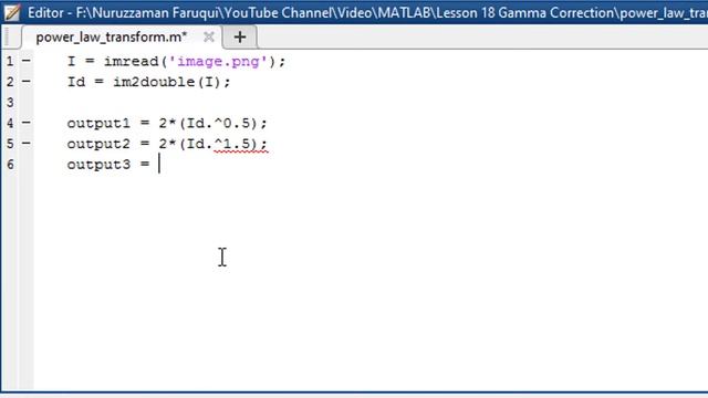 Lesson 19: Power Law Transformation of Image Using MATLAB смотреть онлайн