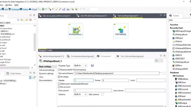 Talend --- Extract Excel File to postgresql Using Talend смотреть онлайн