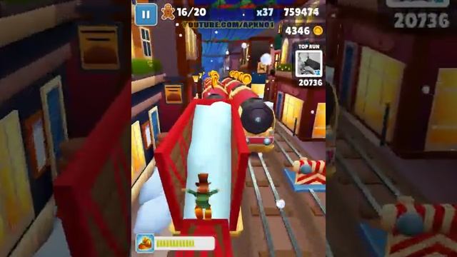 Subway Surfers Christmas 2018 - London - New Character Jamie Top Hat Outfit смотреть онлайн