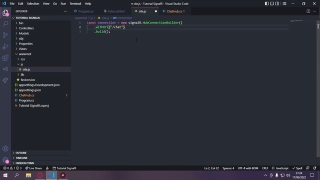 Como usar signalR (cliente js + servidor dotnet) смотреть онлайн