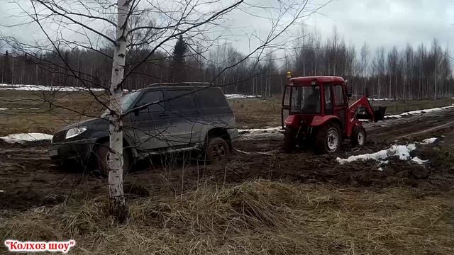 Деревенский Off Road//Уаз Патриот на весенней распутице смотреть онлайн