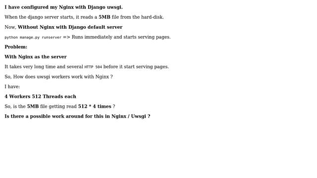 Does uwsgi workers share a common memory ? [ With Nginx ] смотреть онлайн