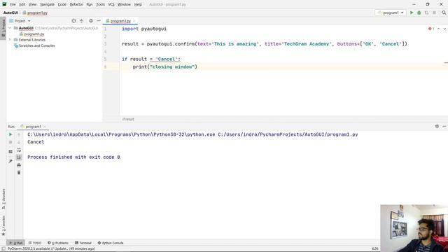 Python GUI Automation 10 - Confirm Box | Alert box | Python in Hindi смотреть онлайн