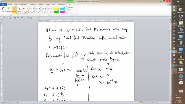 Topic 2:Numerical Method Fixed Point Iteration Example 1 смотреть онлайн