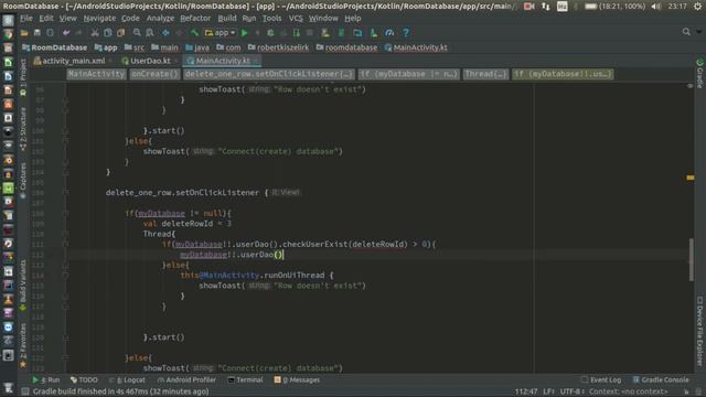 Android Kotlin Usage Tutorial #108 - Room - Delete one row,all row смотреть онлайн