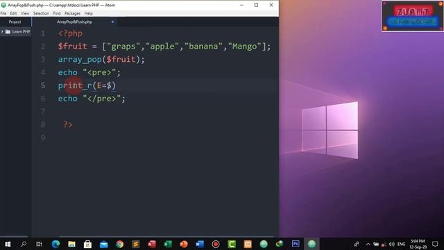 How to Learn about PHP Array Pop and Push Part-41 by Zain Ul Abideen IIT Chakswari смотреть онлайн