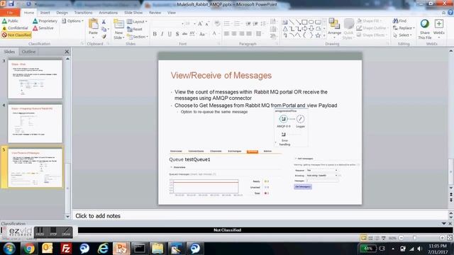 Mule Integration with Rabbit MQ using AMQP смотреть онлайн