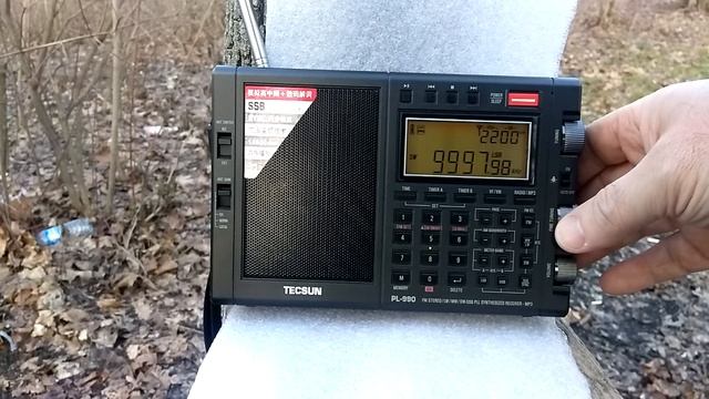 Tecsun PL 990 SW тест приёма на КВ AM, SSB. смотреть онлайн