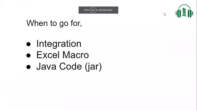 When to go for | Integration | Excel Macro | Java Code (jar) | Tips смотреть онлайн