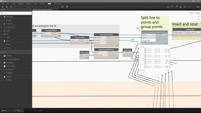 Dynamo - Multiple pipes hanger смотреть онлайн
