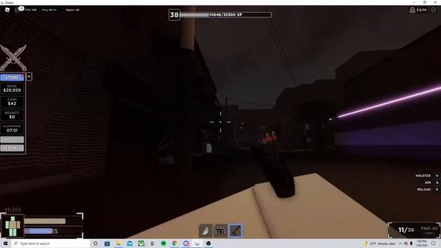 Roblox Criminality Fnp Gameplay + 1k Bounty