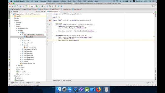 Develop Text To Image Converter in Android Studio смотреть онлайн