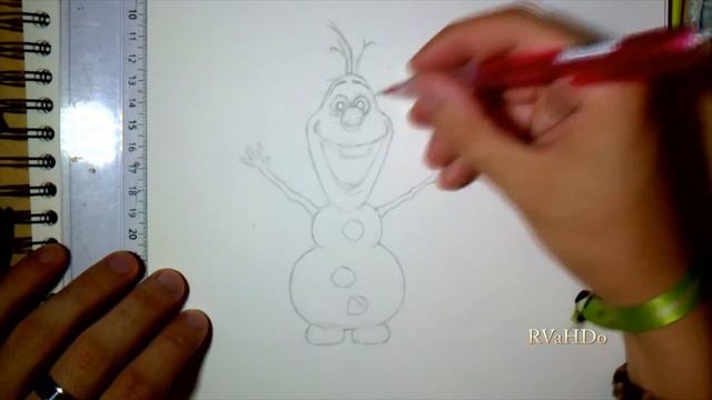 Як намалювати Олафа | How to draw Olaf from Frozen смотреть онлайн