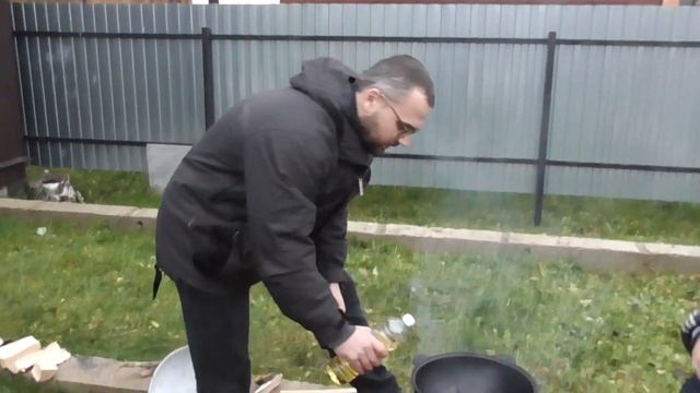 КУРИНАЯ ГРУДКА С ОВОЩАМИ В СОУСЕ ТЕРИЯКИ В КАЗАНЕ НА КОСТРЕ!!!(ВАРИАНТ №2) смотреть онлайн