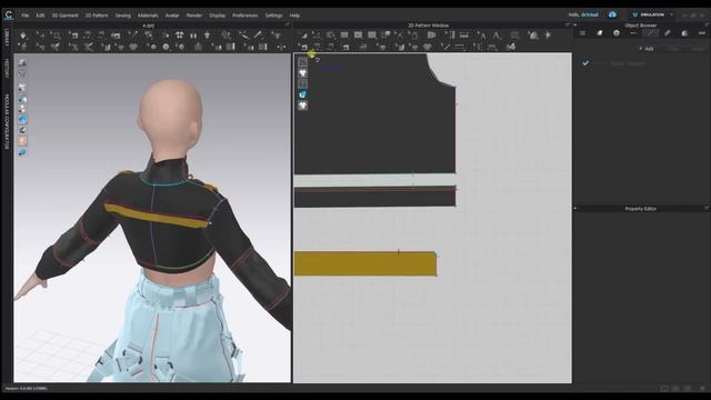 Modern Outfit In The Military Style. Recording The Process Of Work In Clo3d. Запись работы