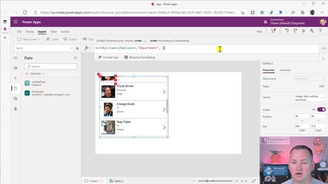 Power Apps SortByColumns and Sort function with a custom sort order смотреть онлайн