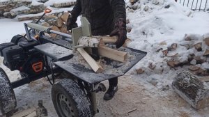 Колка дров. Дровокол Горыныч 6 тонн вместо колуна Fiskars x25. #firewood #woodworking