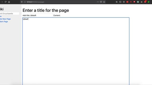 Project Wiki - CS50's Web Programming with Python and Javascript смотреть онлайн