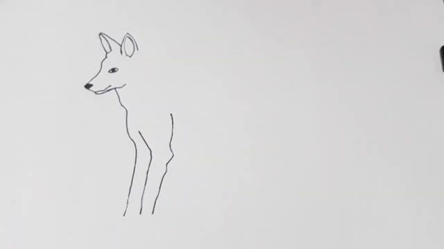 How to draw sitting fox easy step by step смотреть онлайн