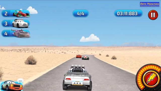Cars Lightning Speed Online (McQueen crash) - Walkthrough Games #14 смотреть онлайн