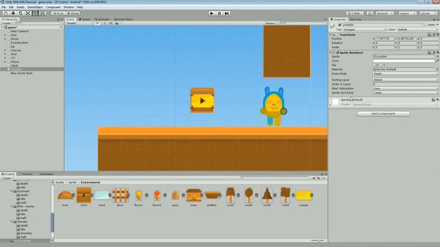 Sprite Mask 2D | Урок Unity смотреть онлайн
