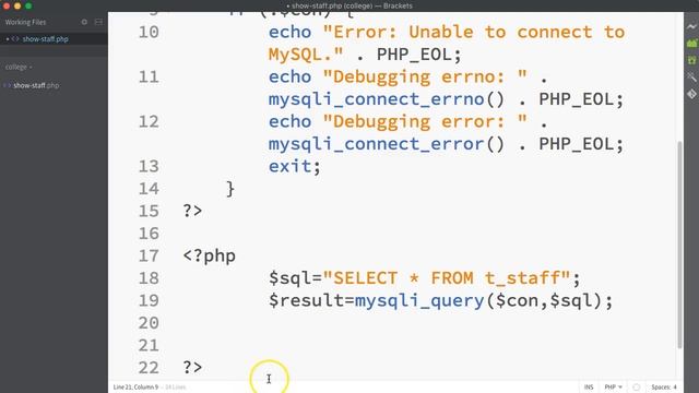 CRUD Read PHP Database Example смотреть онлайн