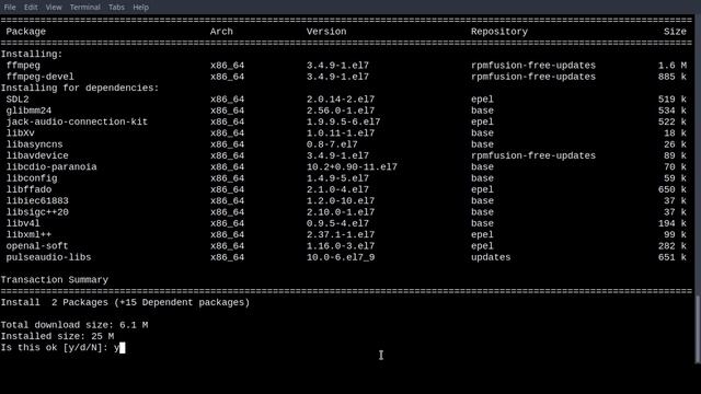 How to Install FFmpeg on Centos 7 смотреть онлайн