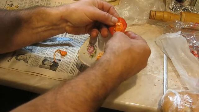 Перец "Ратунда" оранжевый и другие . Сбор семян. смотреть онлайн