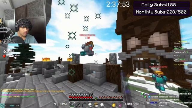 The most AMAZING skywars clutch game... смотреть онлайн