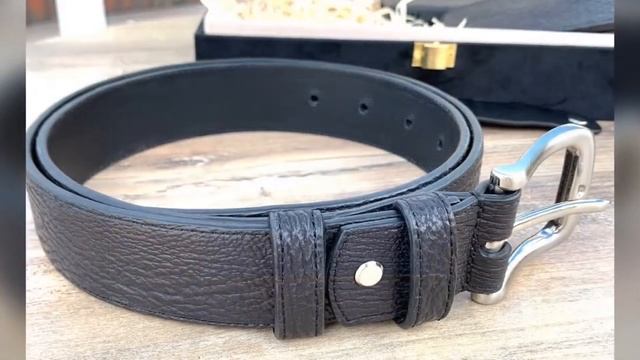 Мужской подарочный набор из кожи АКУЛЫ. Ручная работа. Handmade. смотреть онлайн