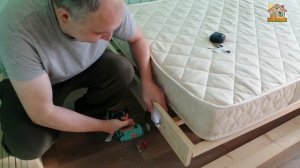 Кровать СВОИМИ РУКАМИ. Каркас, ножки и изголовье. DIY & DACHA Серия 217