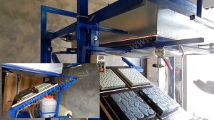 Вакуумный формовочный станок ВФСК-800, комплектация и изготовление форм для тротуарной плитки