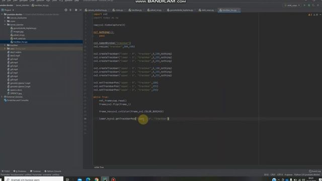 OpenCv ile trackbar HSV ayarı смотреть онлайн