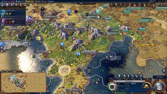 Civ 6 Deity Germany Ep. 5 Let's Play - 8 Ages of Pace on YnAMP Terra смотреть онлайн