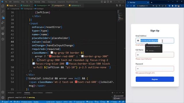 Form Input with Icon - Create a Reusable UI Component - React Component Library (RCL) смотреть онлайн