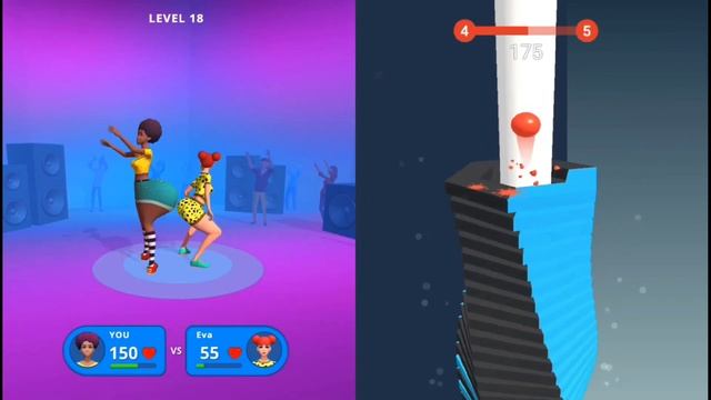 ?Twerk Race 3D | ?Stack Ball - Crash Platforms All Level Gameplay Android, iOS - Run & Drop смотреть онлайн