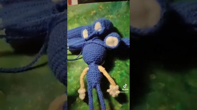 Соник) #соник, #SonicX, #Sonic, #kneet, #вязание #персонаж