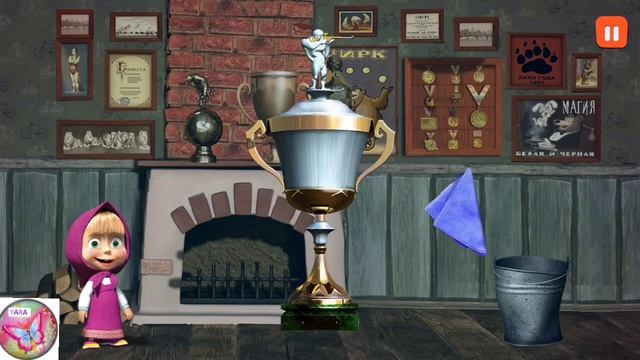 Masha and Bear Game! Arranging Fireplace, Fruit Rain & More смотреть онлайн