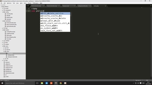 12 Yii 2 การเพิ่มข้อมูลโดยใช้ ActiveForm ไทย(Thai) смотреть онлайн