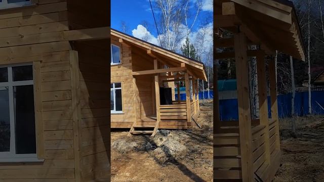 Большой деревянный дом с баней внутри смотреть онлайн