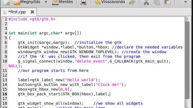 GTK+ tutorial 4 - boxes смотреть онлайн