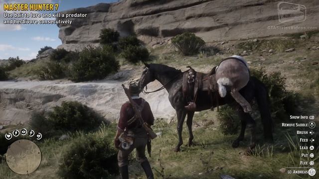 Red Dead Redemption 2 Master Hunter Challenge #7 Guide - Use bait to kill a predator and herbivore смотреть онлайн
