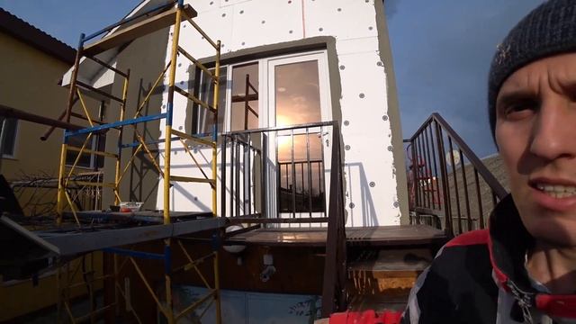 Утепление фасада пенопластом своими руками, штукатурка и короед смотреть онлайн
